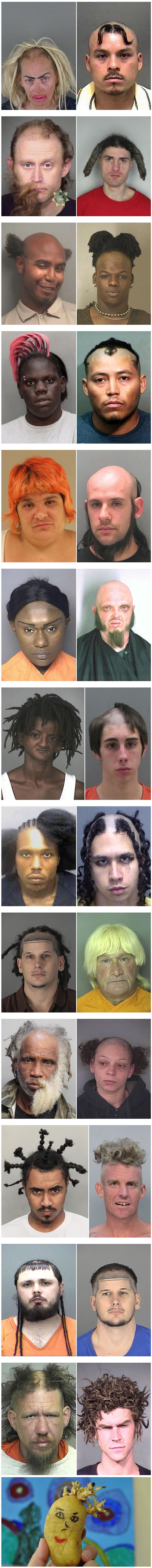 The Most Embarrassing Mugshot Hairdos Ever