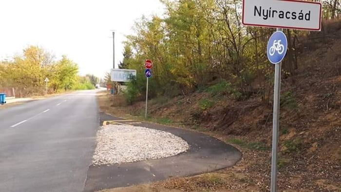 Bike road in Hungary