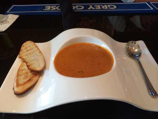 This strange soup bowl I was served with at a local restaurant