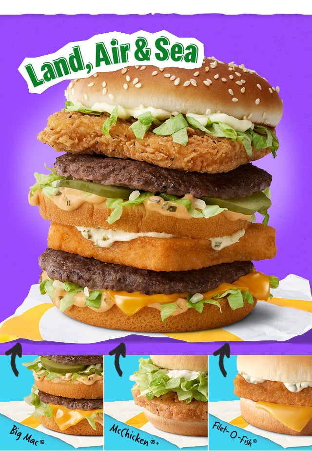 McDonald’s new Land Air and Sea abomination. Yes, this is an official