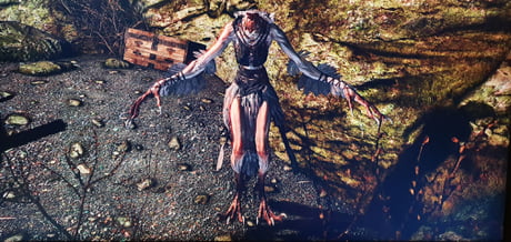 Skyrim bugs be like you got my head but Imma T-Pose for dominance. - 9GAG