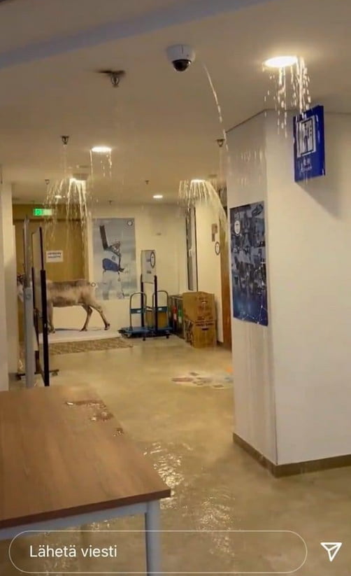 Today, Finnish athletes saw this in their newly-built Beijing Olympics Athlete Dormitory