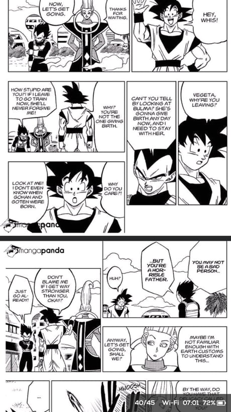 which was a better moment for vegeta