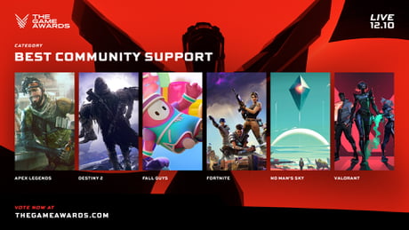 Game Awards nominates No Man's Sky for Best Community Support :  r/NoMansSkyTheGame