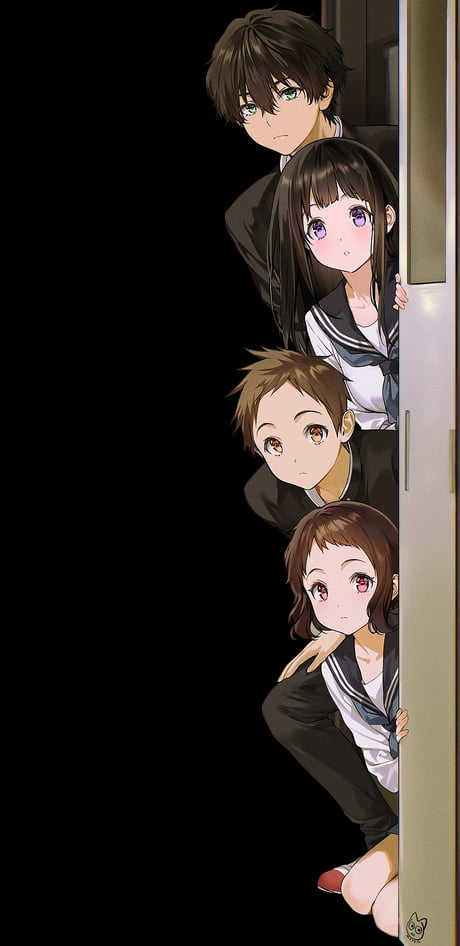 Anime, Peace Sign, Eru Chitanda, Hōtarō Oreki, Mayaka Ibara, Satoshi  Fukube, HD wallpaper | Peakpx
