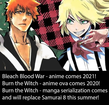 Bleach' Anime to Return in 2021; 'Burn the Witch' Gets Serialization and  Anime