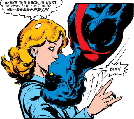 Nightcrawler was doing the hanging-upside-down-kiss before Spider-Man  (Marvel Team-Up 89) - 9GAG