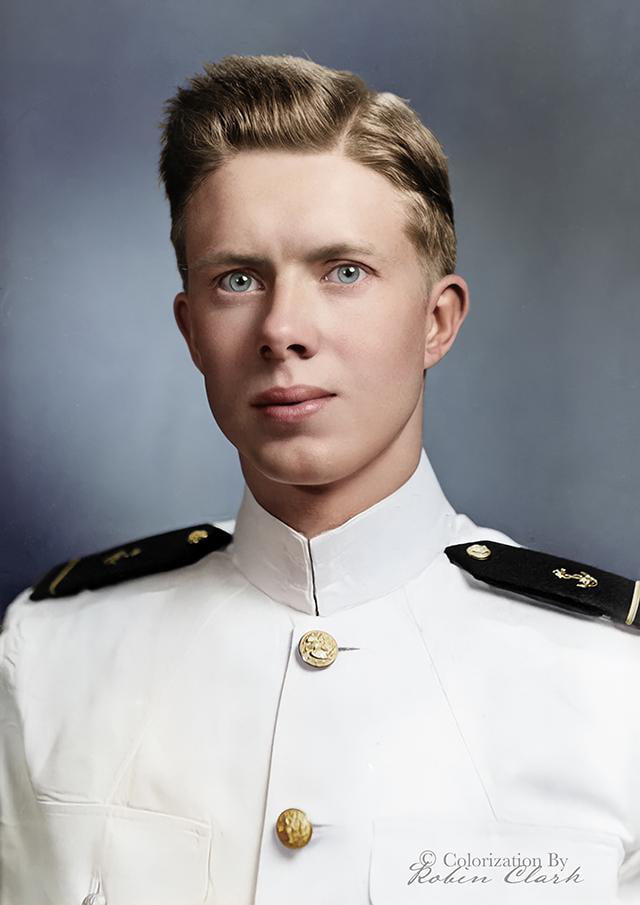 Midshipman James Earl Carter Jr., was photographed at Merin Studios