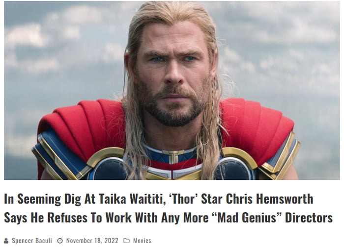 You should be because he f**ked up your character and made it a total joke...