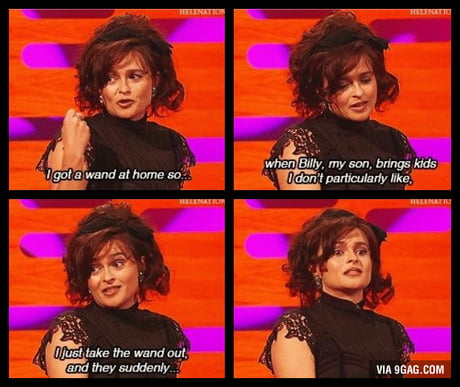 funny helena bonham carter son