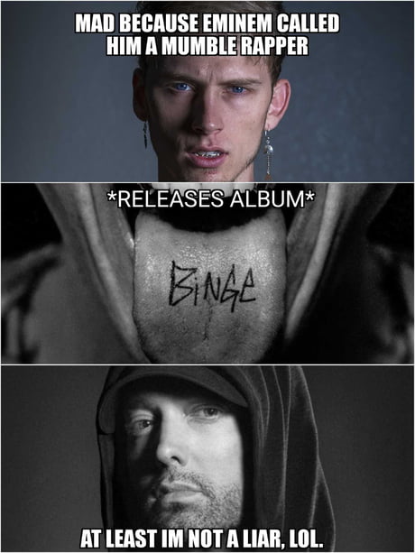 Best Funny mgk dissing eminem Memes - 9GAG