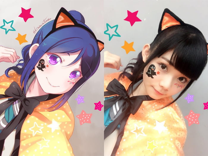 Kanan cosplaying as suwawa