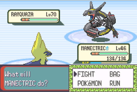 Finally after a couple days of trying I finally got it. A freaking shiny  rayquaza! - 9GAG
