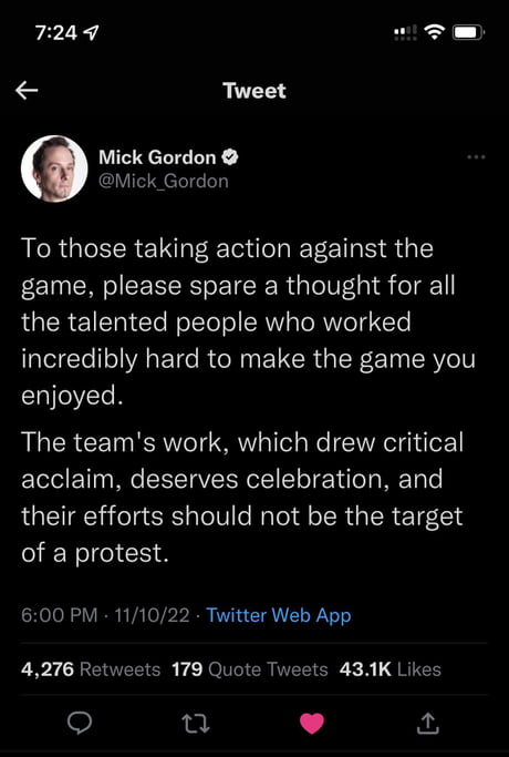 My full statement regarding DOOM Eternal, by Mick Gordon