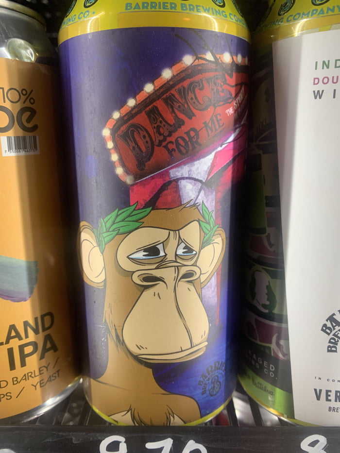 Ape Runk Ape drinks. Ape drunk. Ape all in shitcoins. - 9GAG