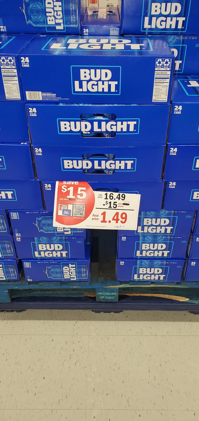 The Current Price Of Bud Light At A Local Meijer 9GAG