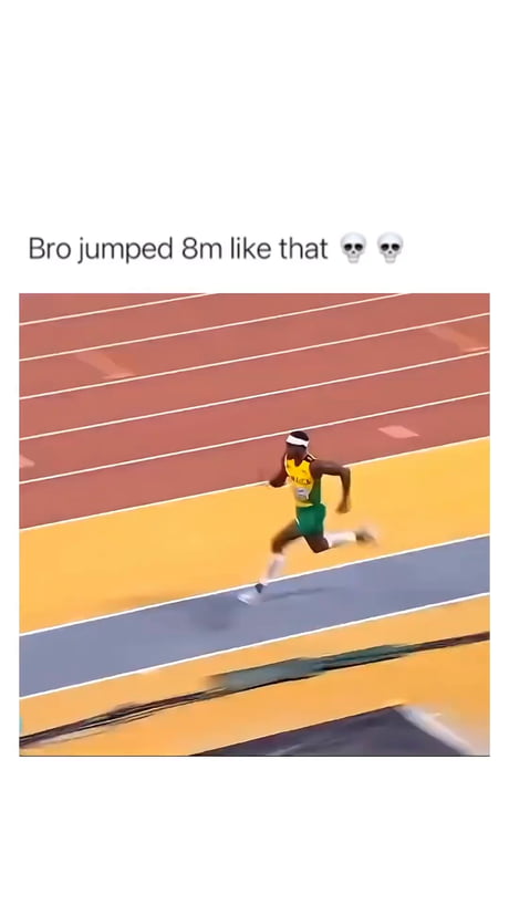 Bro can jump far