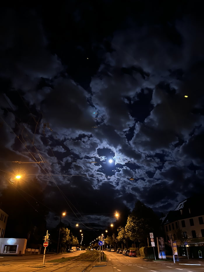 Full moon over Munich