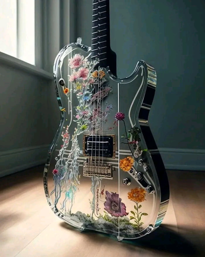 Glass Guitar by @miekehaaseai - 9GAG