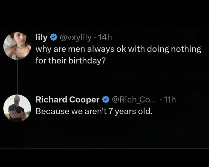 Because we aren't narcissists, I haven't celebrated my birthday in years other than buying me some good food and peace of mind