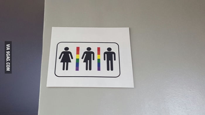 This restroom sign.. - 9GAG