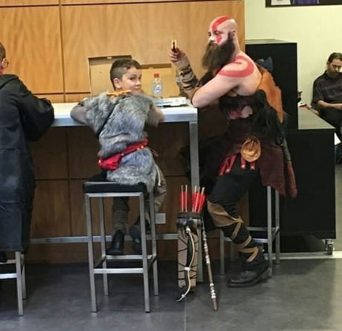 So, this is what Kratos does on weekends..