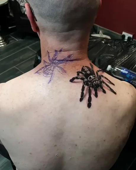 Realistic spider tattoo  Mes TattooArt Pineto  Facebook