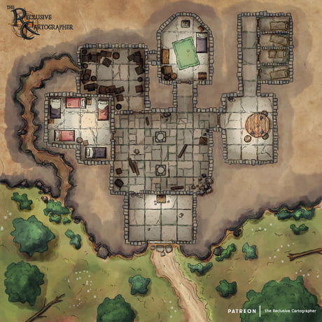Free D D Dungeon Maps Dnd Dungeon Map I Drew. Bandits Lair. Feel Free To Use In Your Campaign! -  9Gag