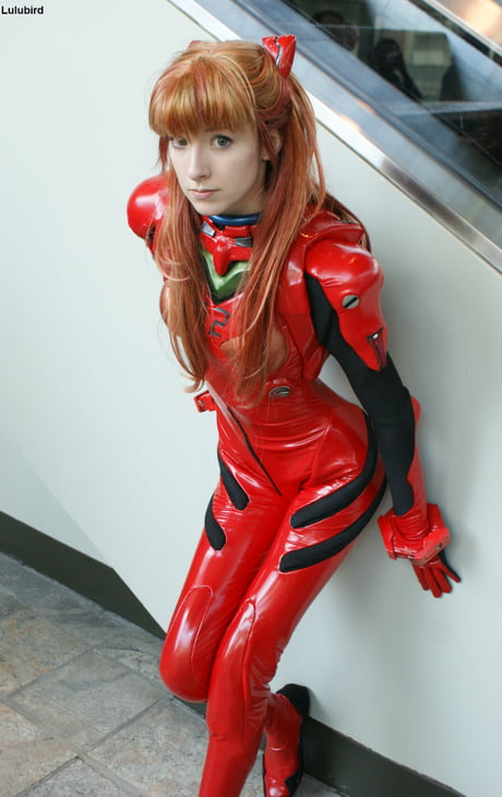 Neon Geneis Evangelion Asuka Langley Soryu plugsuit cosplay by