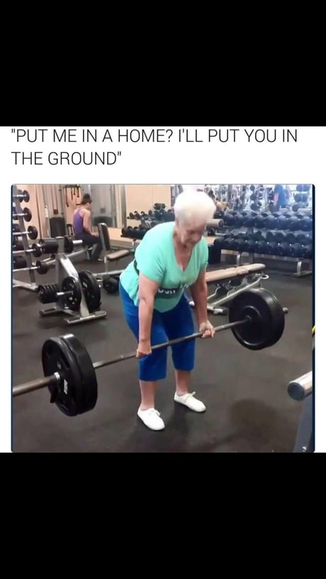 When you see old people at the gym - 9GAG