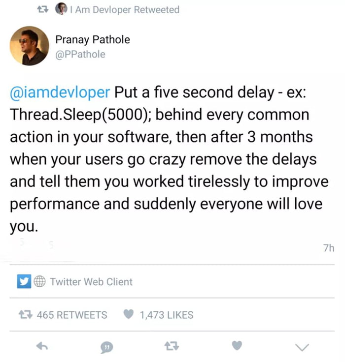 Found the smart worker.