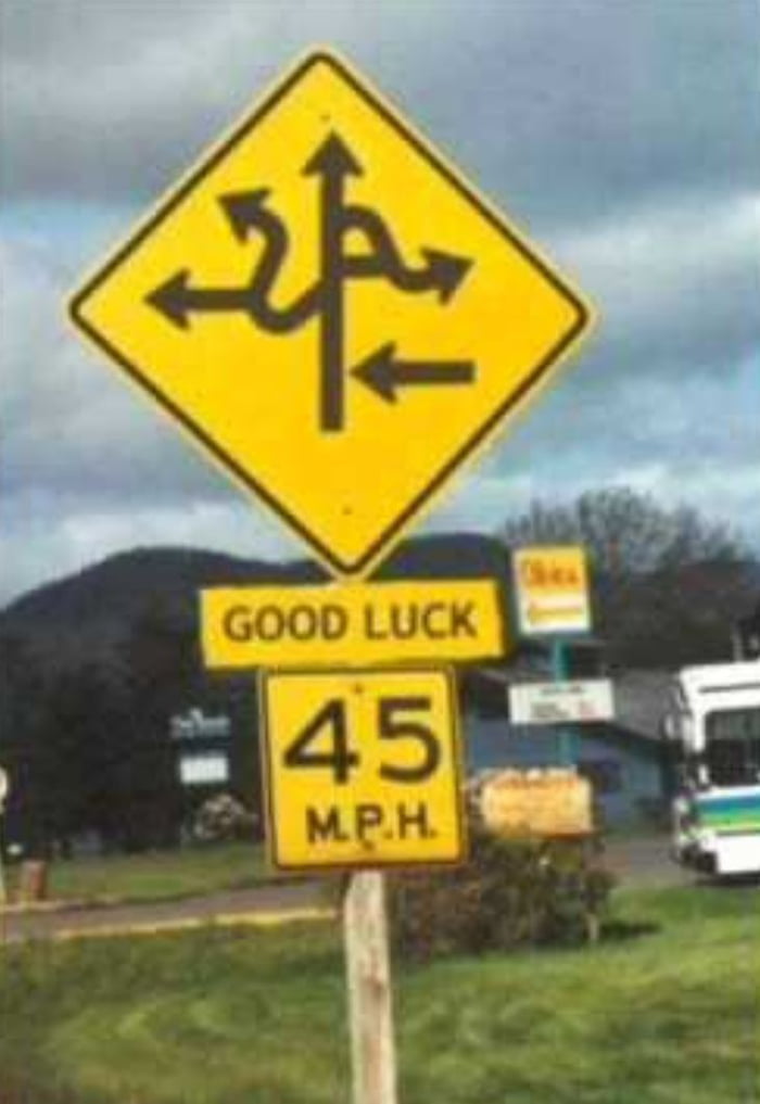 Even the GPS is fuc**ed