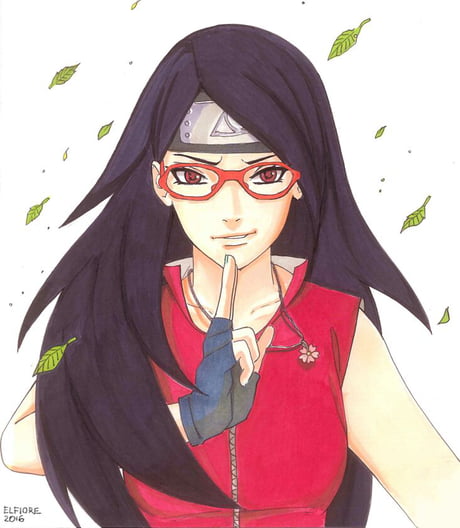 Teen Sarada Uchiha (fan art)