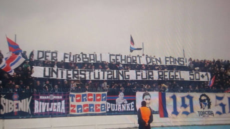 Torcida Split Croatia Giving Support To Regel 50 1 9gag