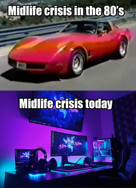 Midlife crisis meme