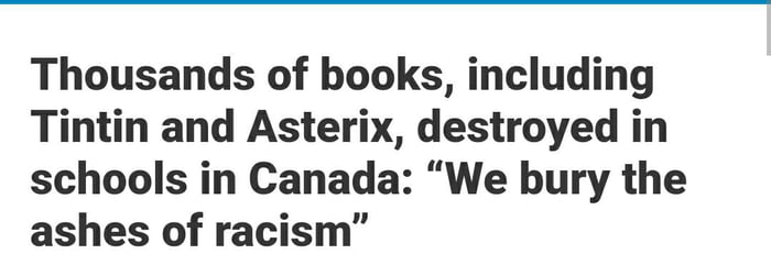 "Where they burn books, they will also ultimately burn people" Heinrich Heine, 1821. Book burners have never been the good guys. Woke culture will lead to catastrophe