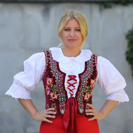 Slovak president in traditional dress. - 9GAG