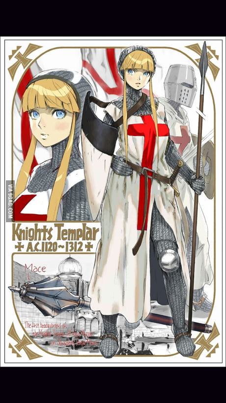 NUB Gift Anime Chibi Renaissance Medieval Knight of The Cross Templar  Crusader Figurine 5.9