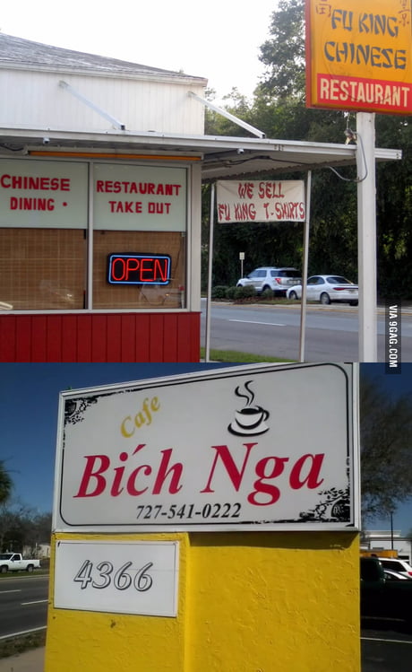 Asian restaurants' names - 9GAG