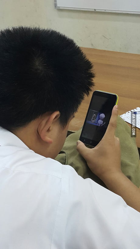 First World Problems: He used to have a small phone, Now he's killing me  for not using landscape orientation for watching anime. - 9GAG