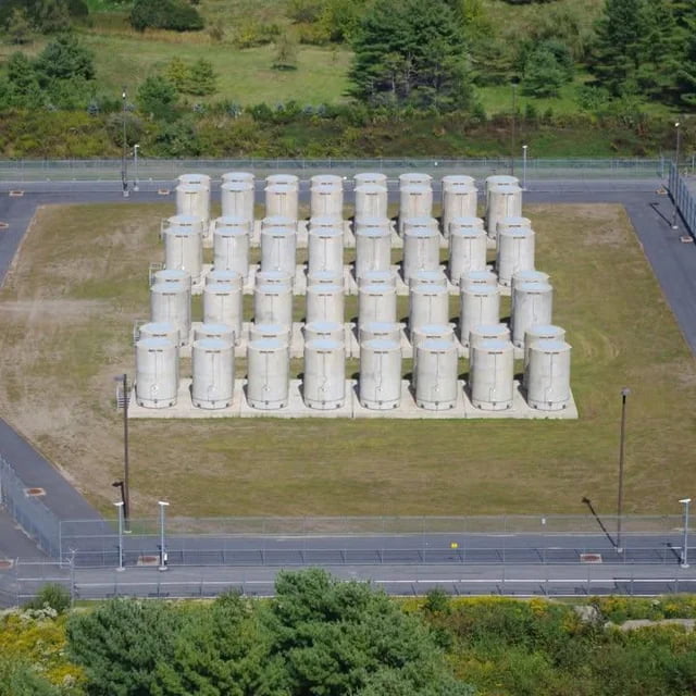 20 years worth of spent nuclear fuel from a nuclear reactor