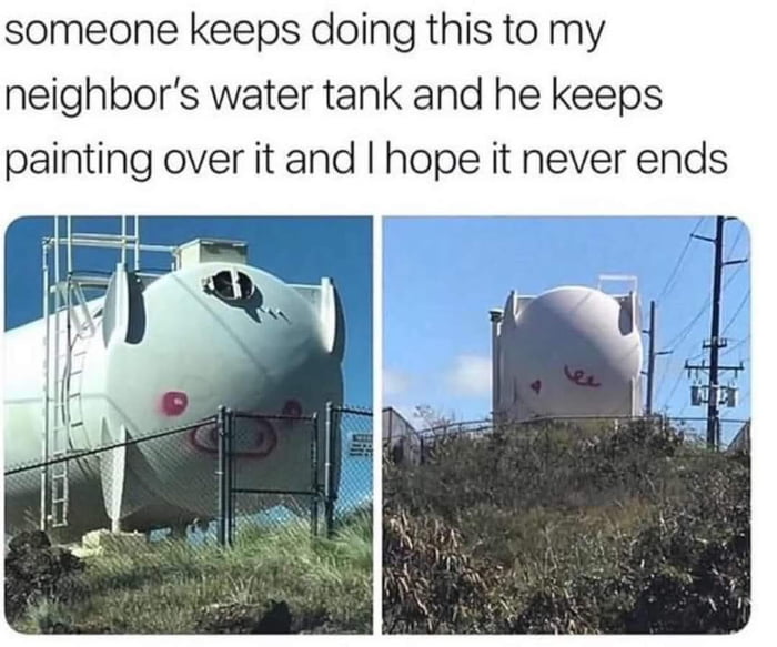 This is the best neighborly feud ever