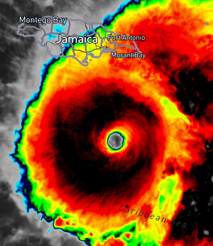 Jamaica is about to be destroyed with the most powerful recorded hurricane BY FAR ever to touch it's lands