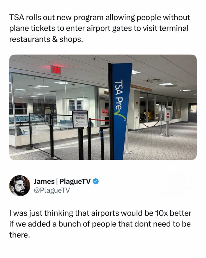 Exactly what everyone needed at the gate
