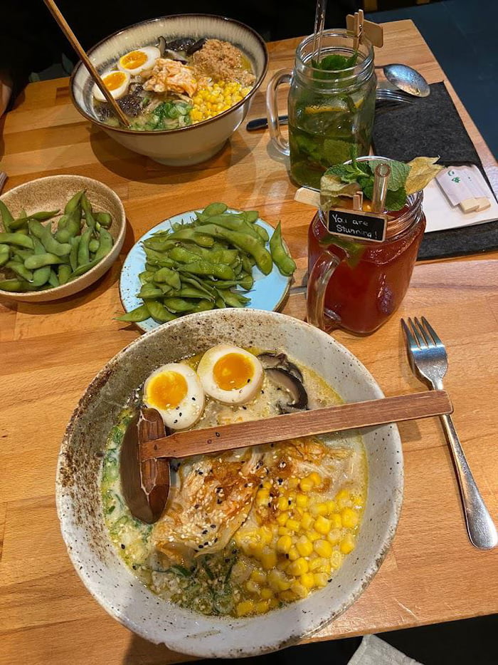 Ramen and edamame 9GAG