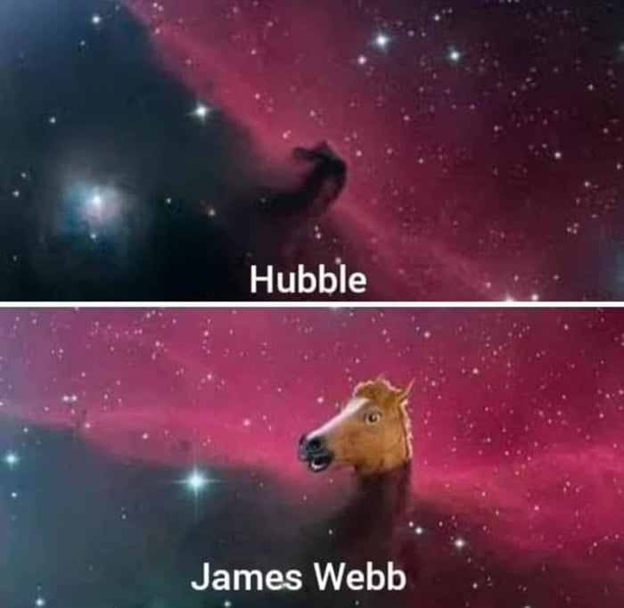 James Webb Telescope‘s new image of the Horsehead Nebula - 9GAG