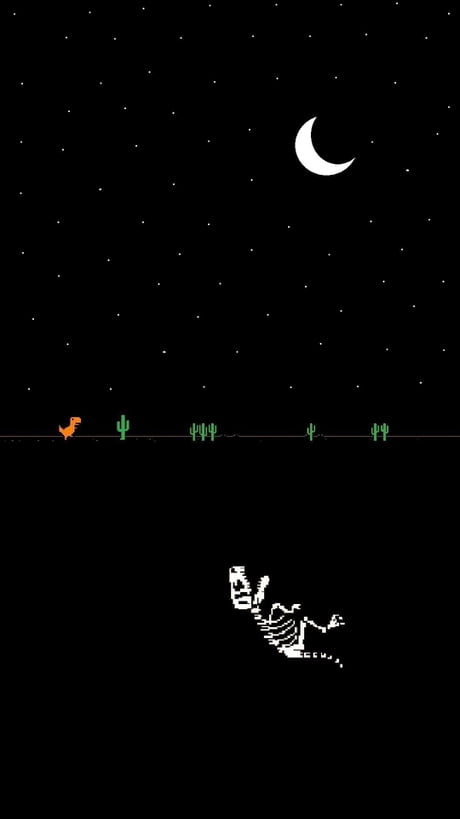 I've reached the boss dragon in Chrome offline game, after 10,000 points. -  9GAG