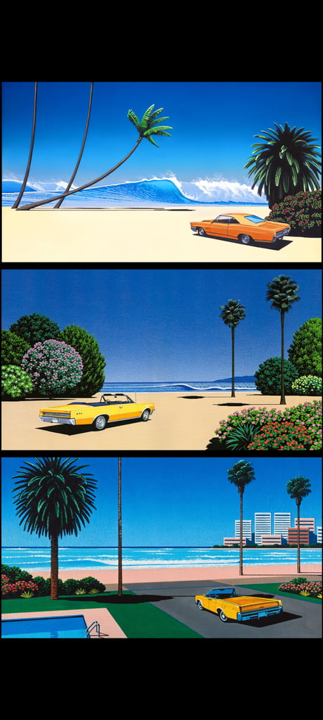 Hiroshi Nagai Vaporwave Aesthetic Wallpaper Painting by Ward Isaac  Pixels