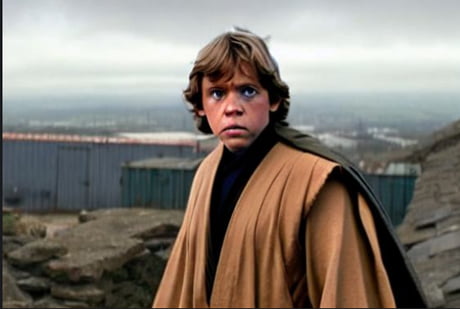 portrait of young mark hamill as luke skywalker in a, Stable Diffusion