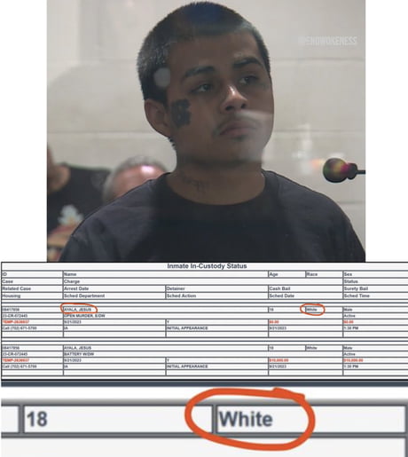 Jesus Ayala is a Latino teen who drove into and kiIIed retired cop Andreas Probst. He was booked into the system as white, looks like statistics are worse than we thought